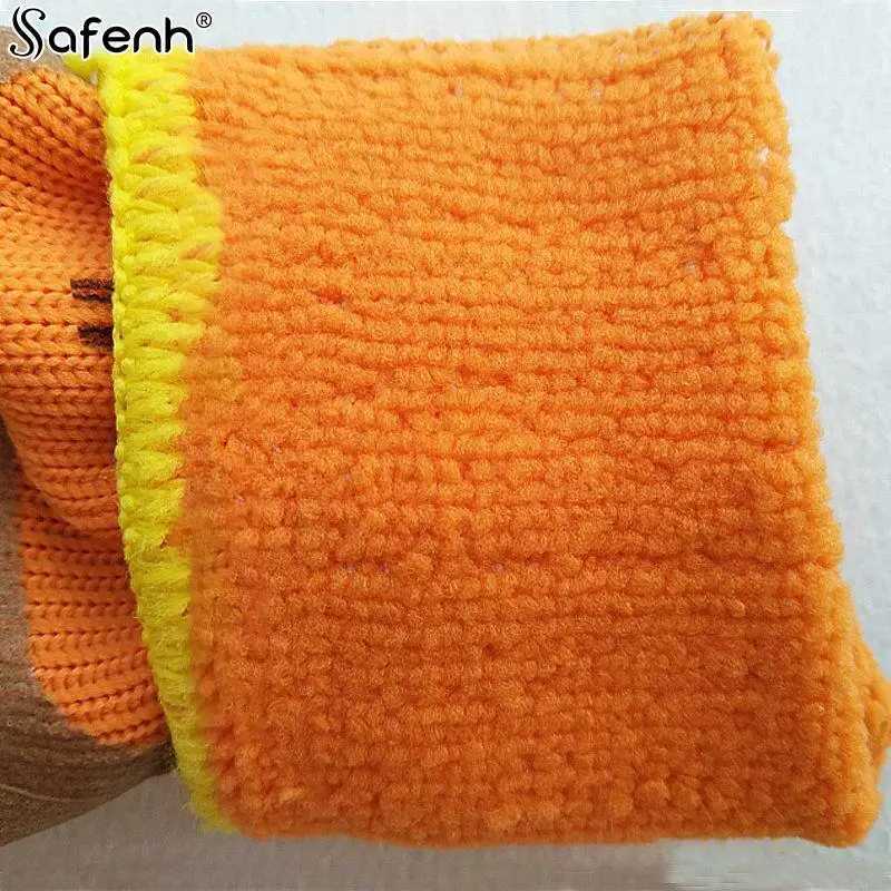 1 pair of winter work Gs for PU palm coating safety protection G nitrile professional safety supplier thickening and insulation W241026