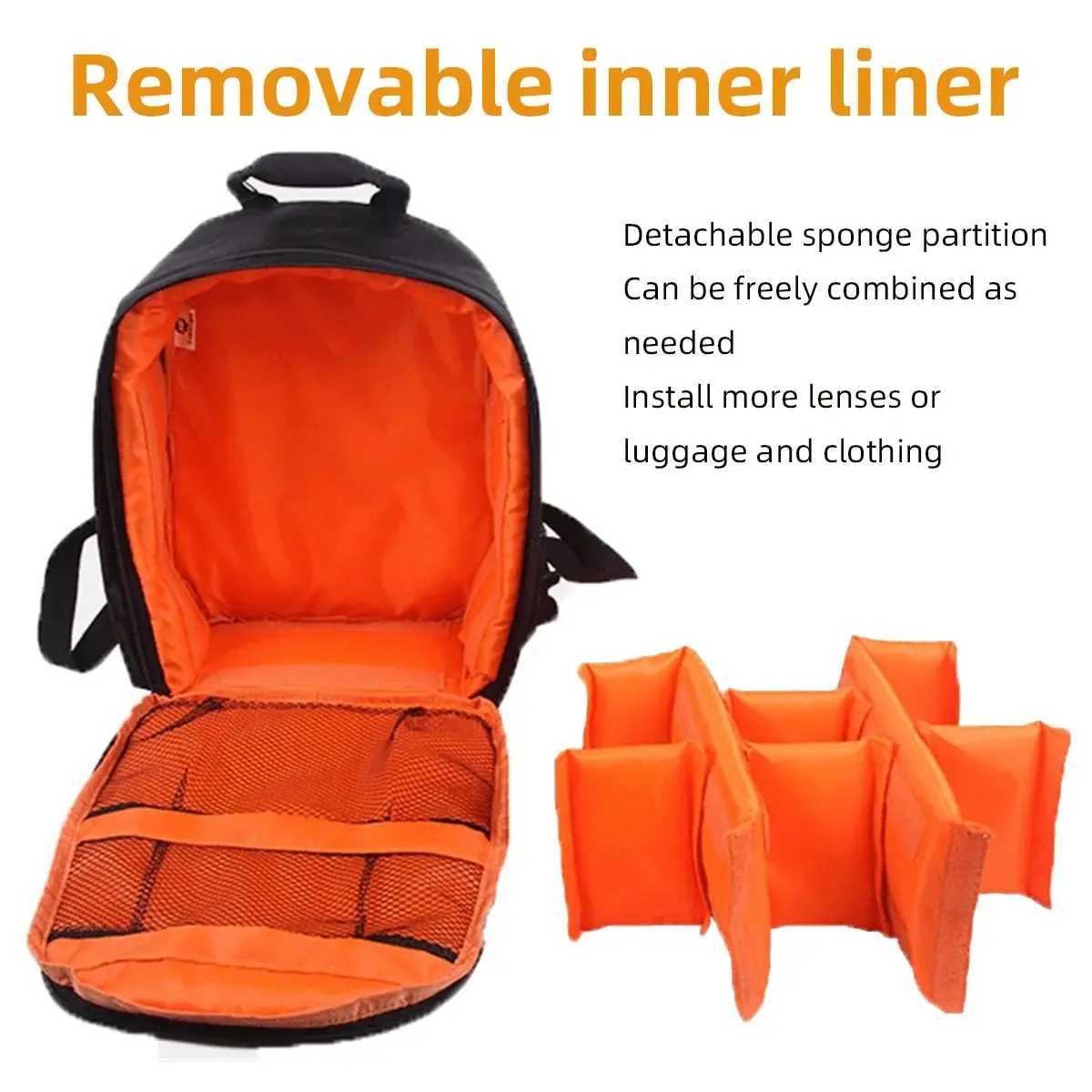 Multi-functial Outdoor Camera Backpack Video Digital Shoulder Camera Bag Waterproof Camera Photo Bag Case for DSLR Camera BagXJ241026