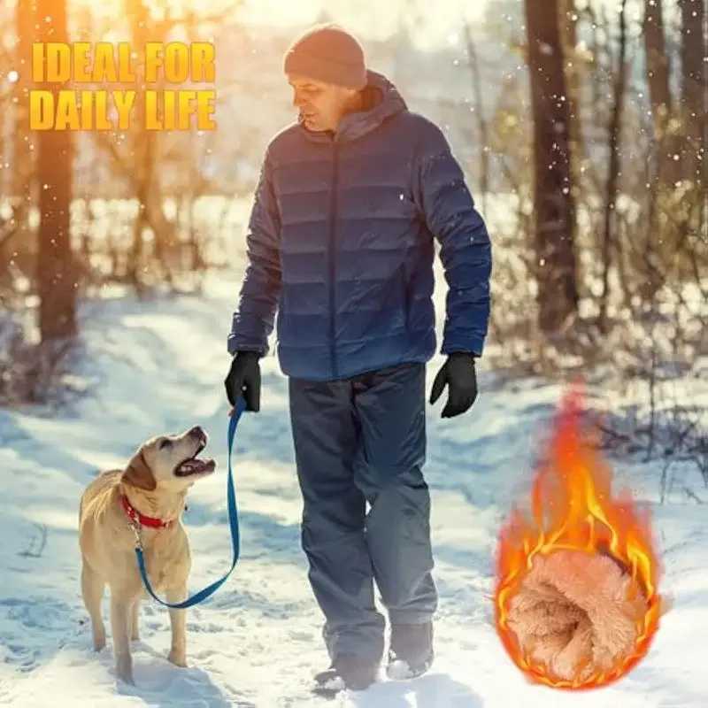 Winter Gs Mens Waterproof Windproof and Warm Gs Cold Weather Touchscreen Finger Driving Bicycle Running Skiing Gs W241026