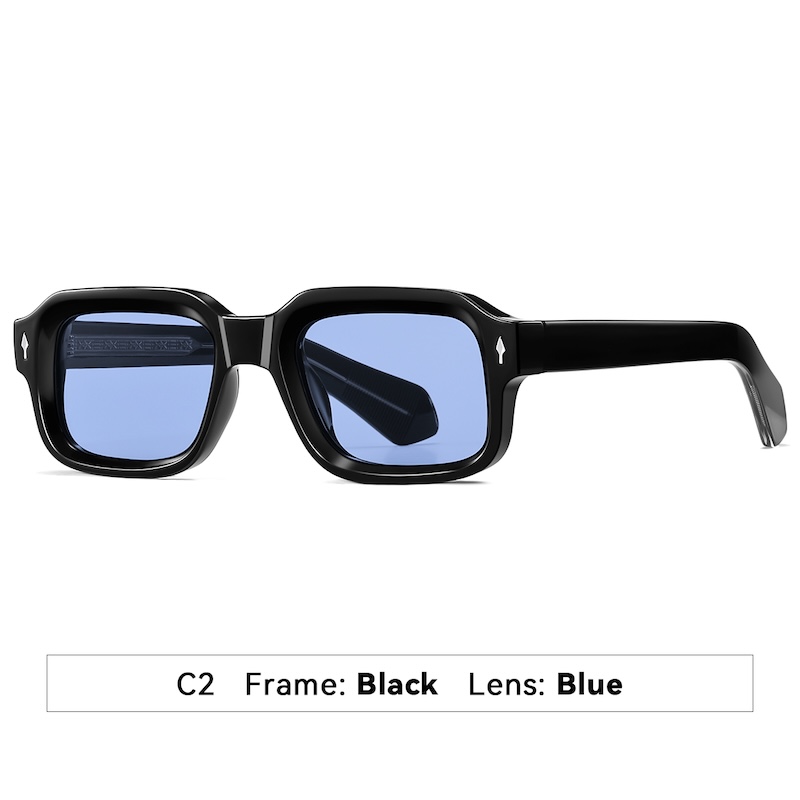 Oval Polarized Sunglasses Men Sun Glasses Women Retro TR90 Vintage Punk Clear Gradient Shades fashion Rivets Driving Fishing small frame square S177 I