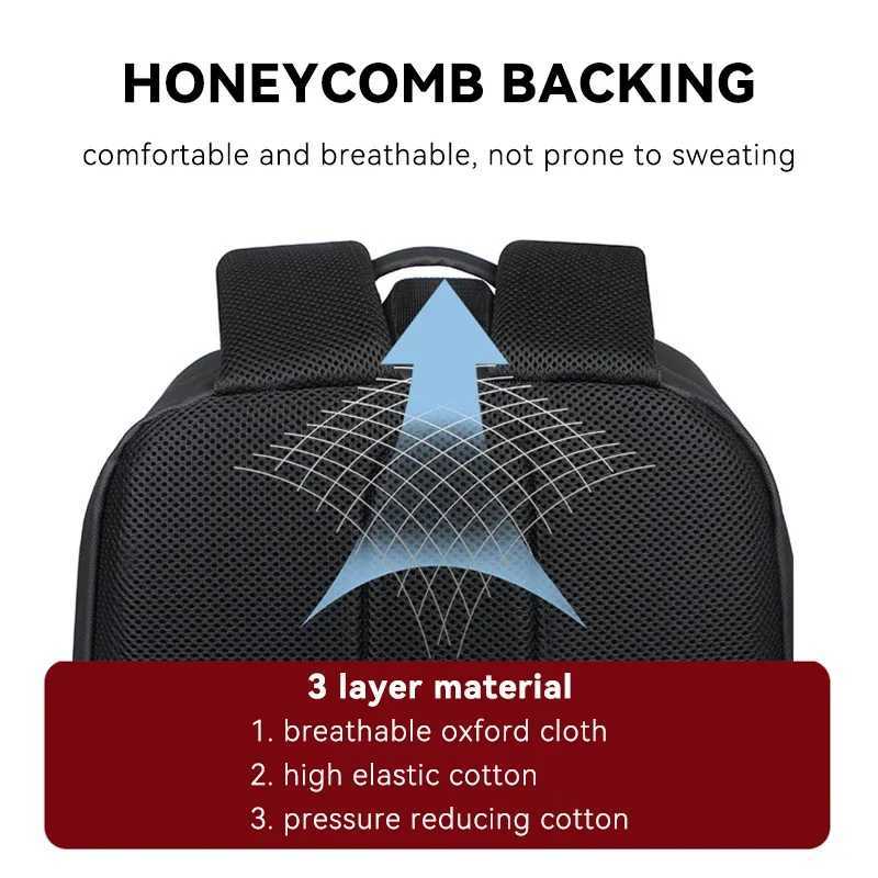 Mens Backpack Large Capacity Waterproof Travel Back Pack Multifunctial Reflective Breathable 17.3inch Laptop Student BagsXJ241026