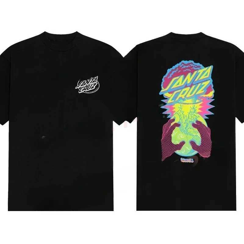 2024 mens casual T-shirt Santas Roskopp Evo 2 T-shirt oversized sports top shorts Slves Cruz 100% cotton T-shirt S-3XL T W241026