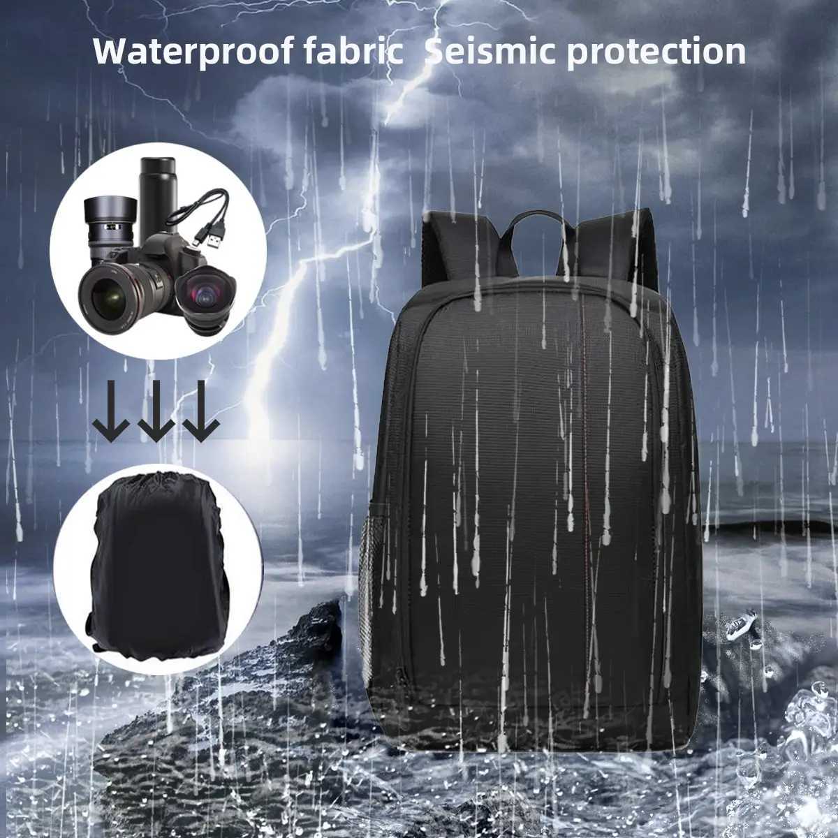 Multi-functial Outdoor Camera Backpack Video Digital Shoulder Camera Bag Waterproof Camera Photo Bag Case for DSLR Camera BagXJ241026