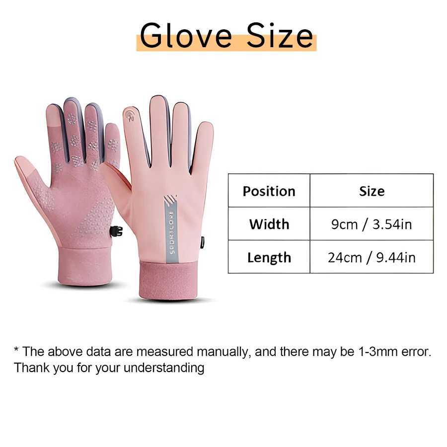 Winter Finger Waterproof Gs Womens Touch Screen Windproof Sports Driving Motorcycle Skiing Anti slip Warm Bicycle Mens Gs W241026