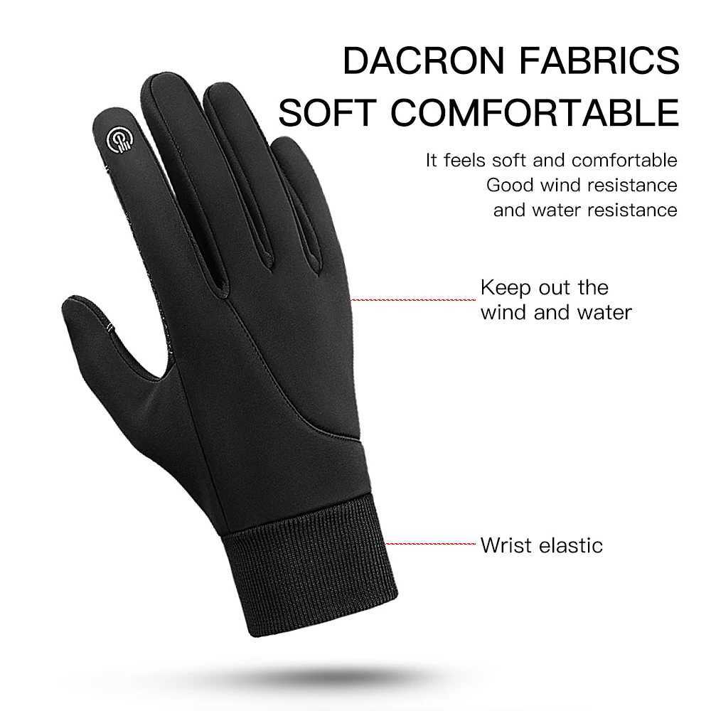 Outdoor autumn and winter bicycles Gs waterproof warm plush touch screen Gs for fishing anti-skid bicycles Gs W241026