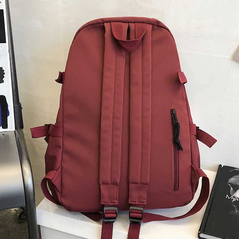 2021 New Waterproof Men Big Backpack Nyl Business Travel Black Rucksack College School Bag for Teenage Girl Female MochilaXJ241026