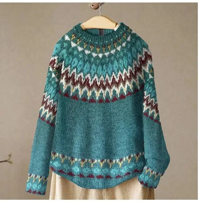 2024 Autumn Knit Women Sweater Long Sleeve Oneck Sweaters Female Fashion Casual Winter Warm Christmas Clothes 241025