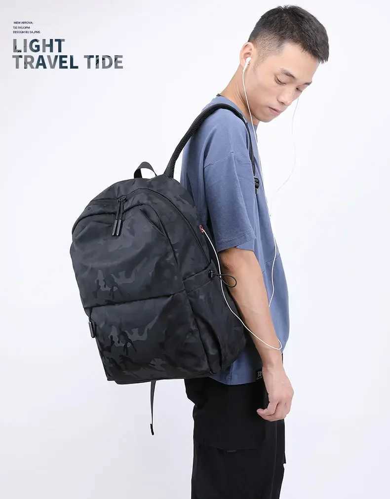 2024 Trend New Casual Travel Mens Backpack Backpack Fi Oxford Cloth Business Travel Computer BackpackXJ241026