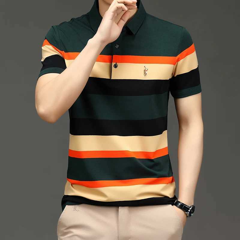 Fashionable mens collar shirt breathable mens clothing comfortable retro trend mens clothing summer vacation shirt W241026
