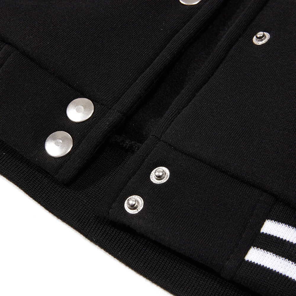 Black White Gray Collision Color Jacket Loose Oversized S5XL Clothes Men Baseball Clothes Street Coat Warm Fleece Soft Jackets 241024 - view 7