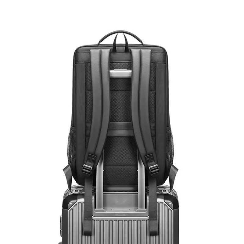2024 New Business Backpack Men 15.6 inch School Laptop Backpacks Water Repellent Travel USB Charging Anti-theft Bag Male MochilaXJ241026