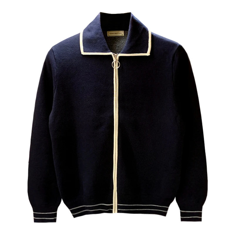 Top Grade Autum Winter Fashion Knitwear Japanese Street Mens Cardigan knitted Sweater Casual Coats Men Clothing B68 241024