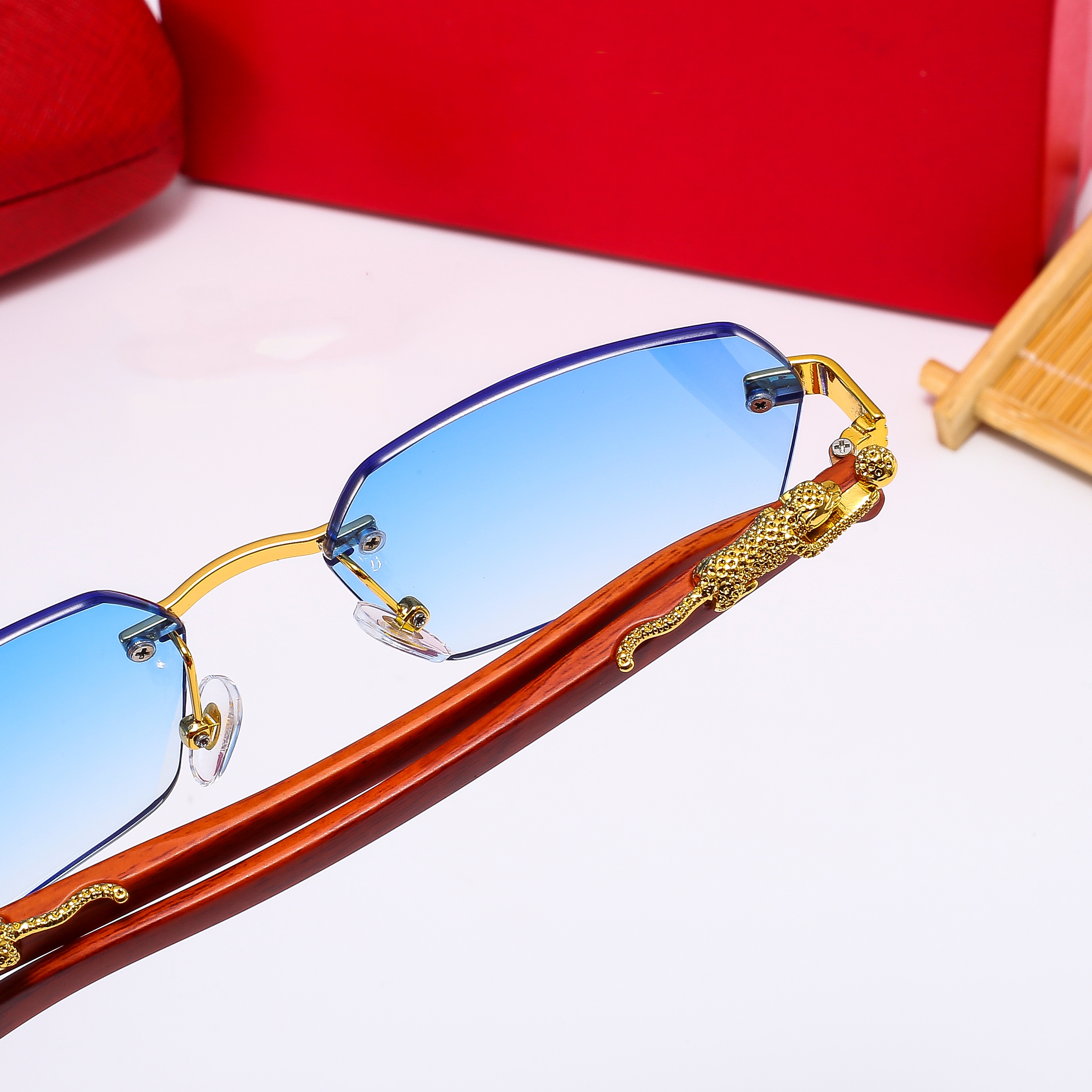 Rimless Sunglasses for Women - Style, Lightweight & Comfortable Fit Z260306