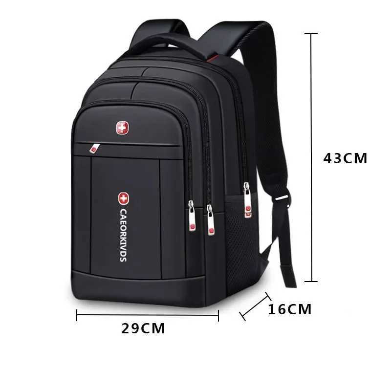 2024 New Men Backpack Business Unisex Computer Travel Bag Leisure Large Capacity Schoolbag Junior High School Black Laptop BagsXJ241026