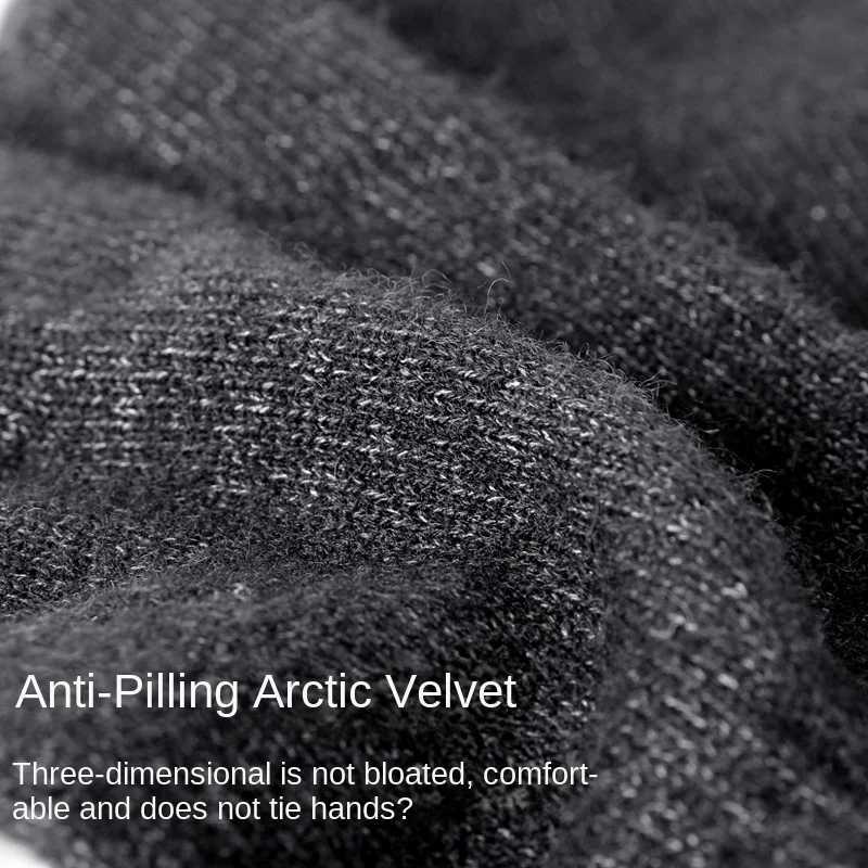 Arctic velvet knitted Gs suitable for warm men in autumn thick plush in winter anti pilling wool touch screen anti slip and windproof W241026