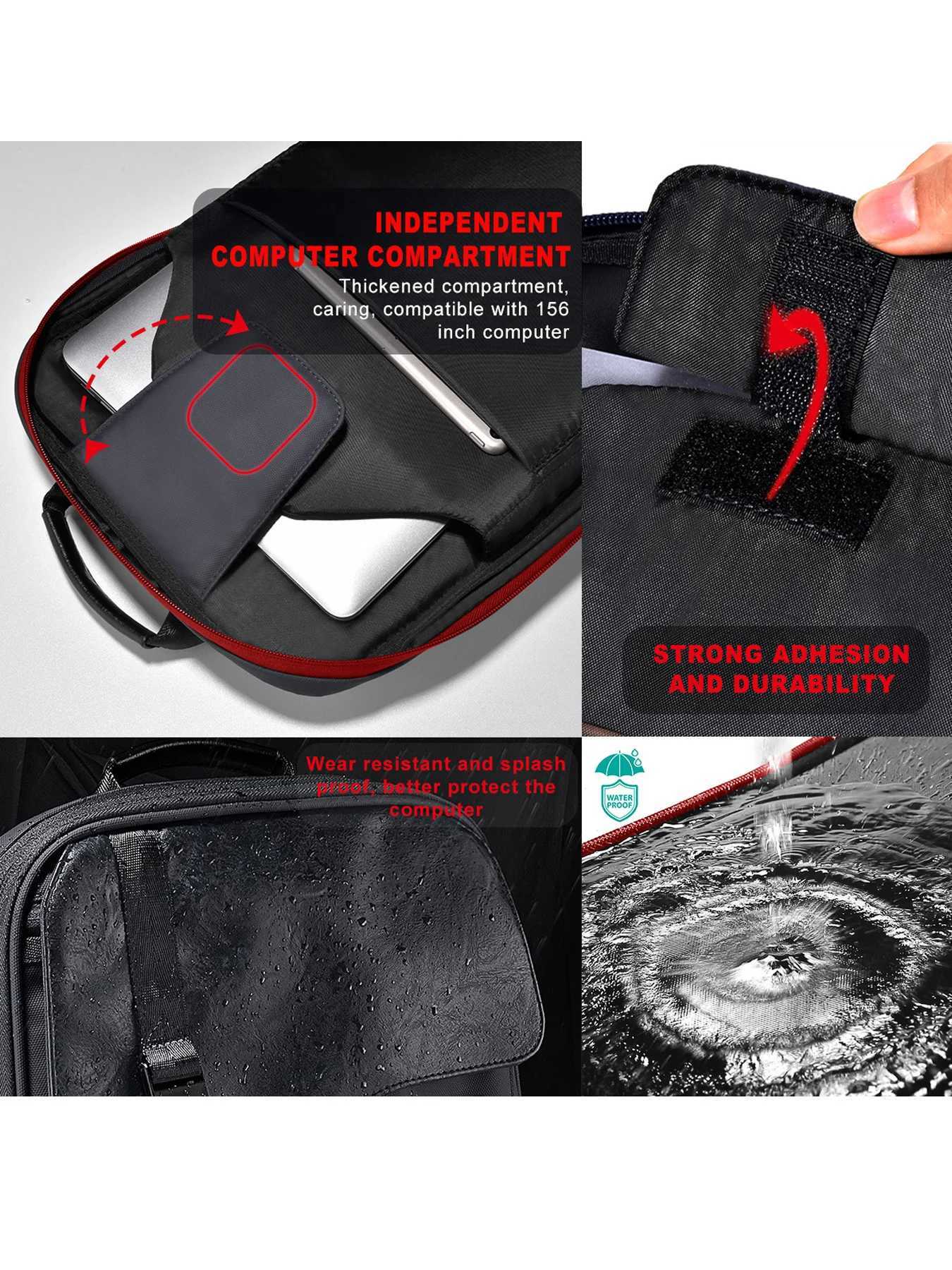 Slim Expandable Laptop Backpack 15.6 Inch Business Backpack Waterproof Anti-Theft Travel Backpack Daypack for Men and WomenXJ241026