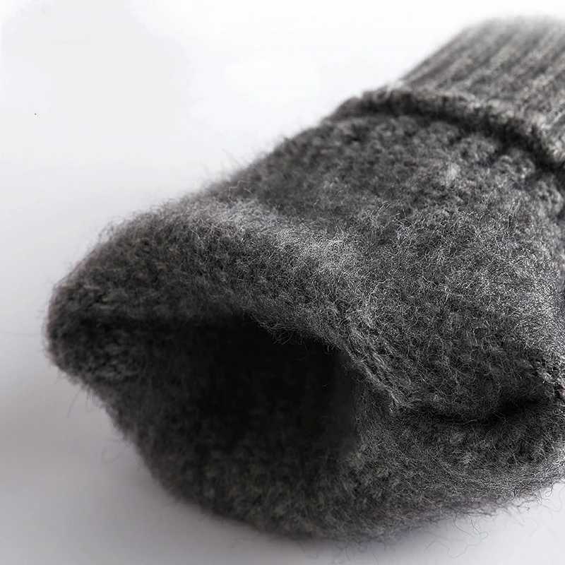 Winter Gs mens wool lined knitted Gs with touch screen finger insulation keeping hands warm and cold W241026