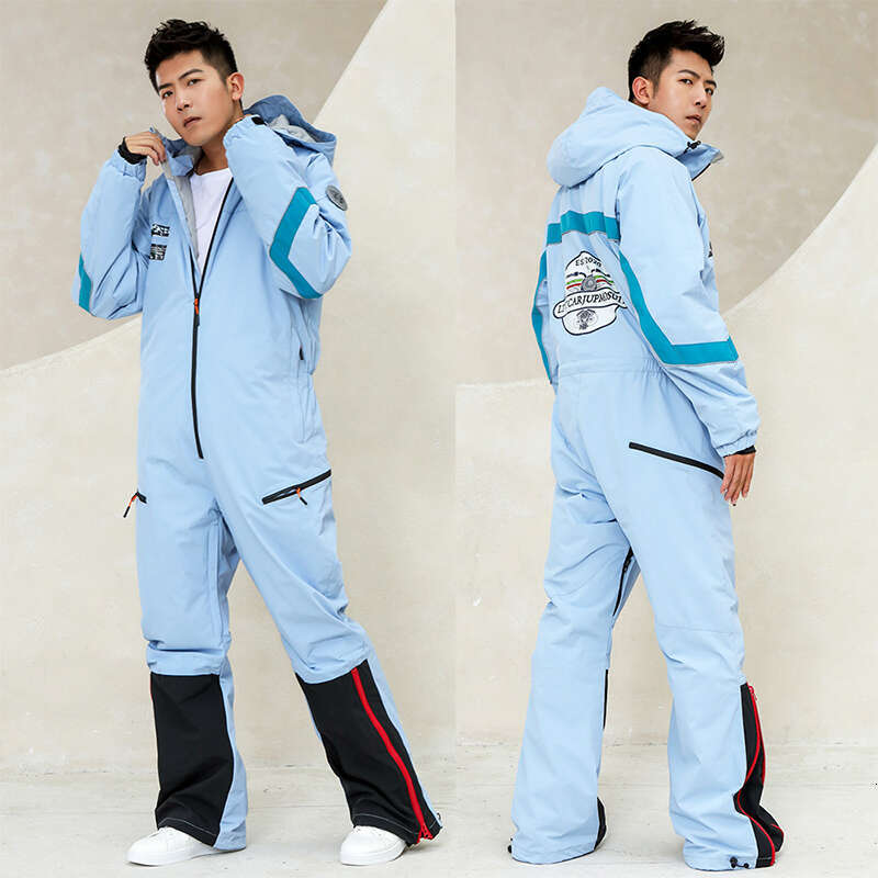 Ltvt-Waterproof Set For Men, Windproof, Warm, Outdoor, Snow Ski And Snowboard, Reflective Jumpsuit, Winter