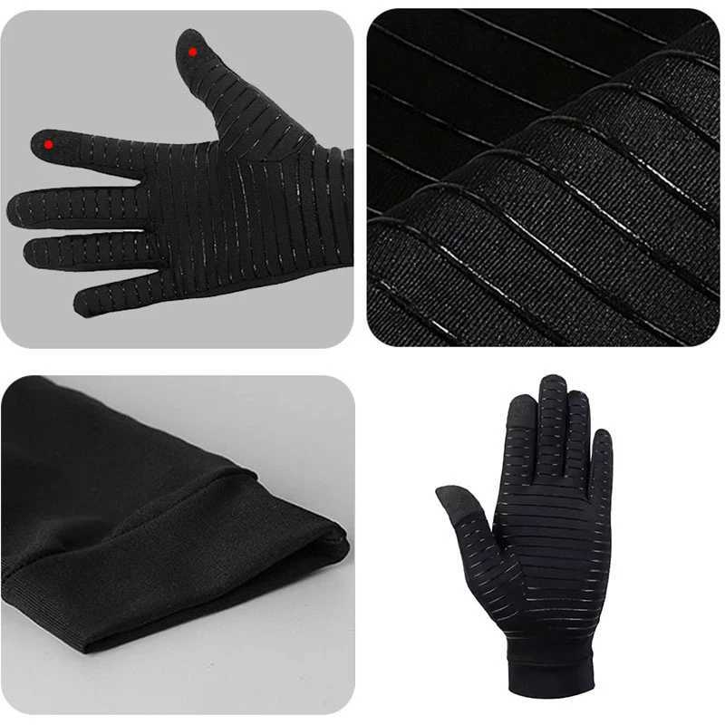 Mens Gs Copper Fiber Spandex Touchscreen Running Sports Winter Warmth Gs Mens Football Gs Silk Gs W241026