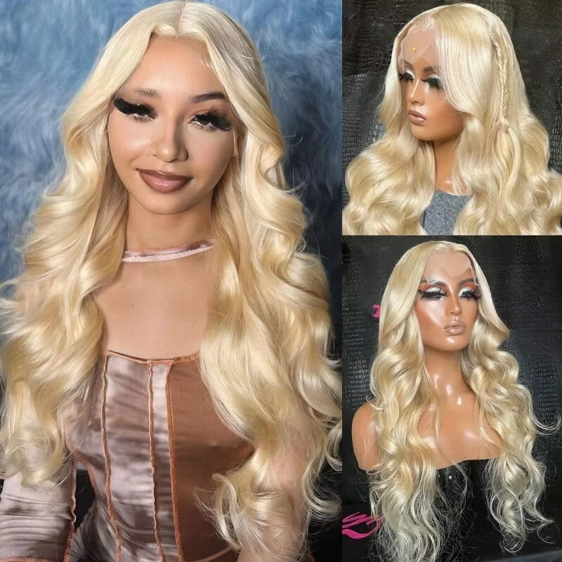 613 13X4 Hd 13X6 Frontal Wigs Blonde Lace Front Wig Human Hair Body Wave