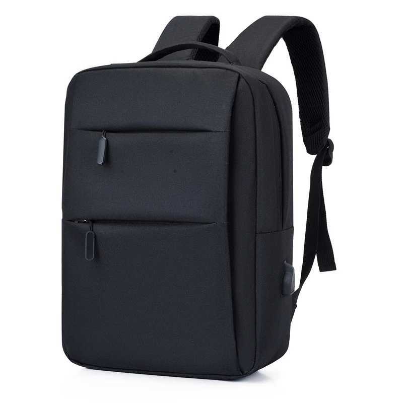 Laptop Backpack Men Pack Office Work Women Bagpack Business Anti Theft Unisex Black Thin Light Backpacking USB External ChargeXJ241026
