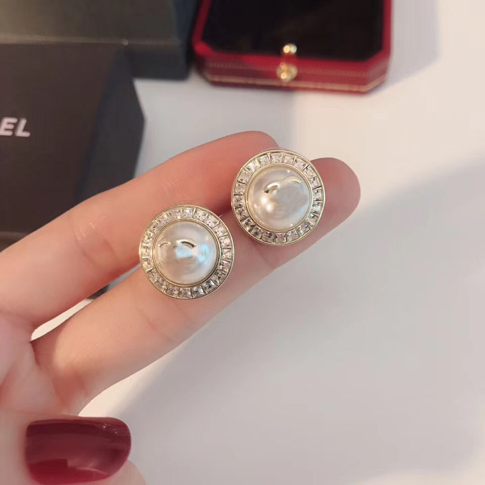 Diamond Pear stud earrings aretes orecchini for women party wedding lovers gift fashion jewelry 15 styles with fannel bag