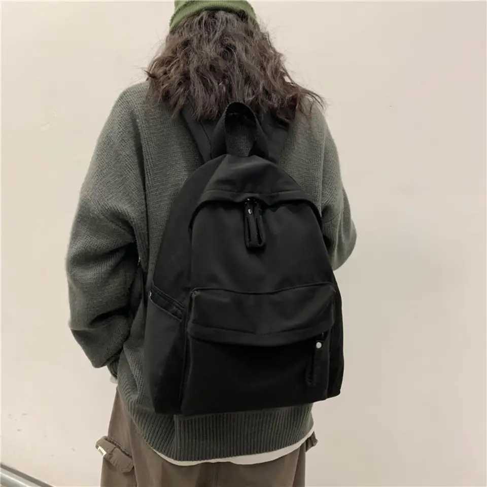 Korean Fiable Backpack Simple Large Capacity Backpack Anti-Theft Soxford Cloth Houlder Bag School Bag for Teenager GirlsXJ241026