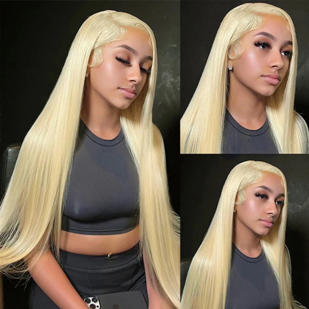 Blonde Straight Front transparent Brazilian Baby Human Hair Lace Frontal For Women