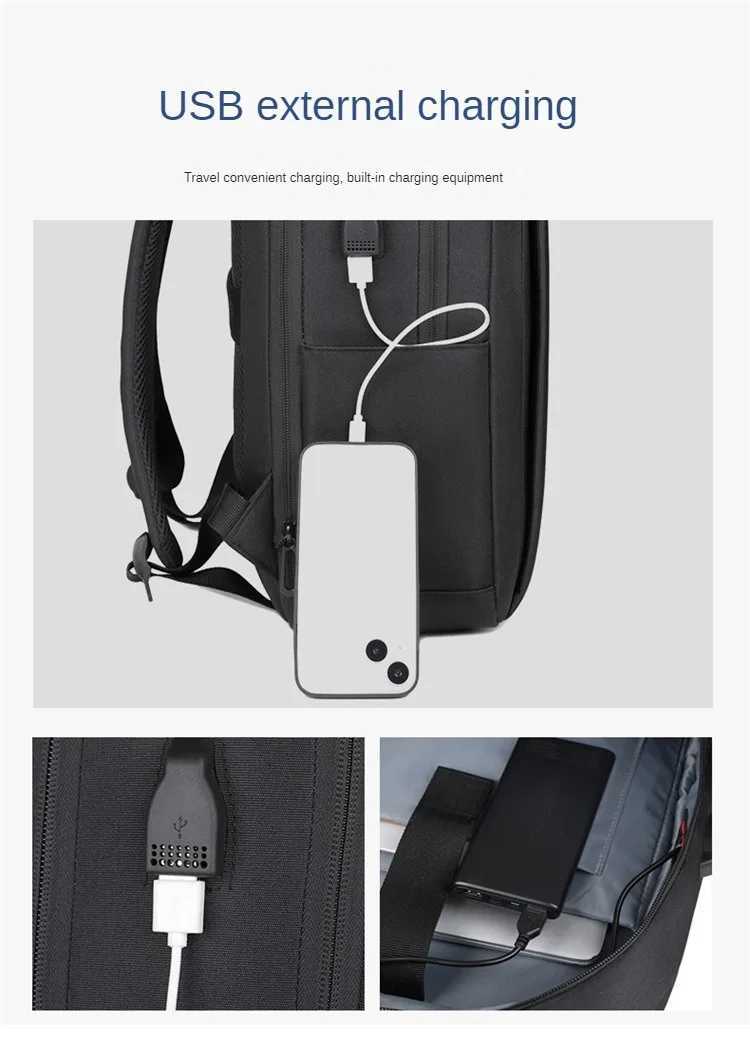 Mens business backpack large capacity waterproof backpack suitable for going out travel backpackXJ241026