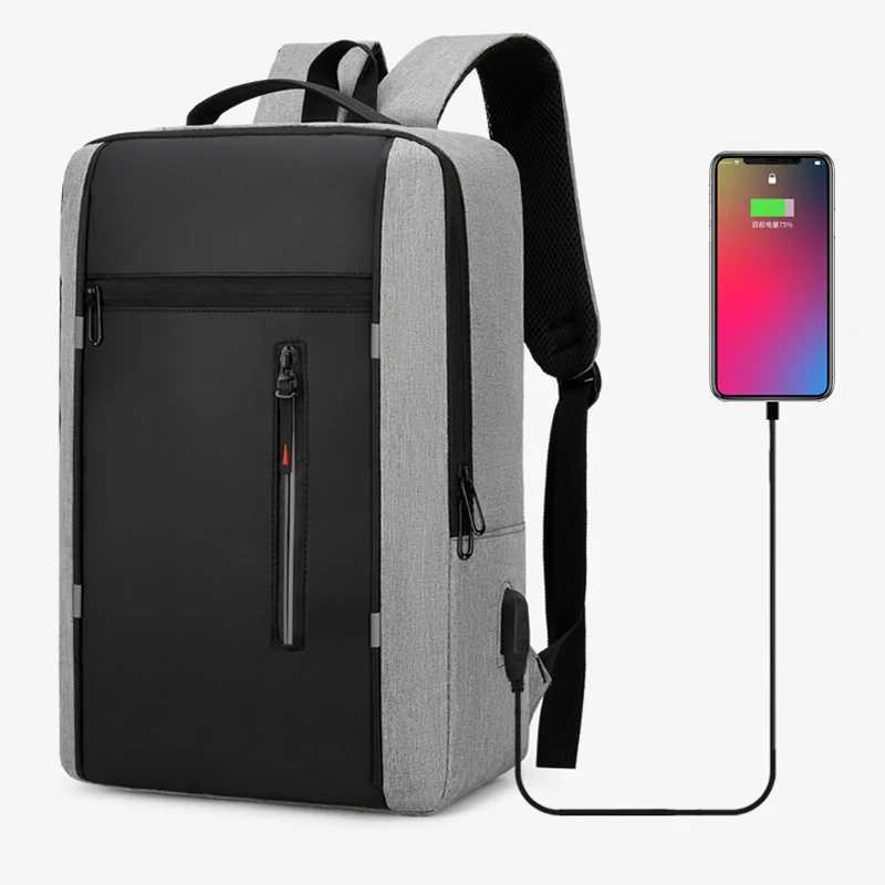 Men Women Unisex Travel Backpack Casual Large Capacity Oxford Business Bag Multi Storage USB Interface Laptop BackpacksXJ241026