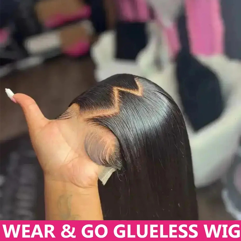 Brazilian Bone Straight 13x6 Transparent Lace Front Wigs 6x4 Glueless Wig Human Ready To Wear For Black Women Remy Hair