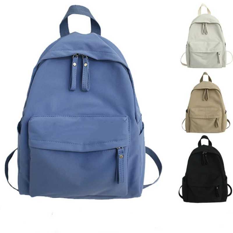 Korean Fiable Backpack Simple Large Capacity Backpack Anti-Theft Soxford Cloth Houlder Bag School Bag for Teenager GirlsXJ241026