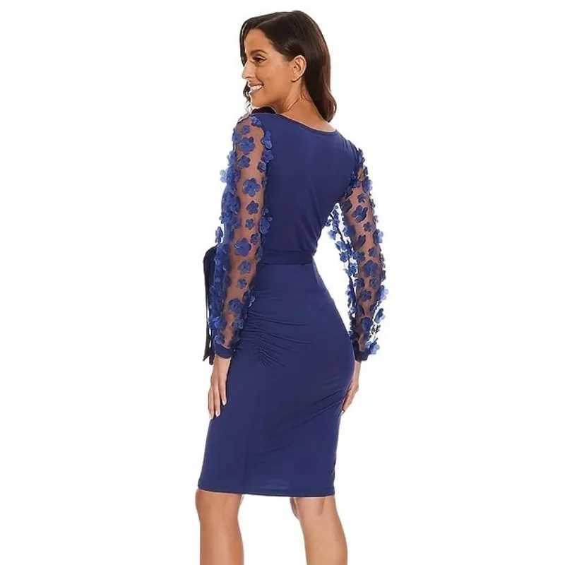 Plus Size Pregnant Dress Photo Shooting Retro Long Sleeve Mesh Eye Flower Body Dress Pregnant Summer Dress W241026