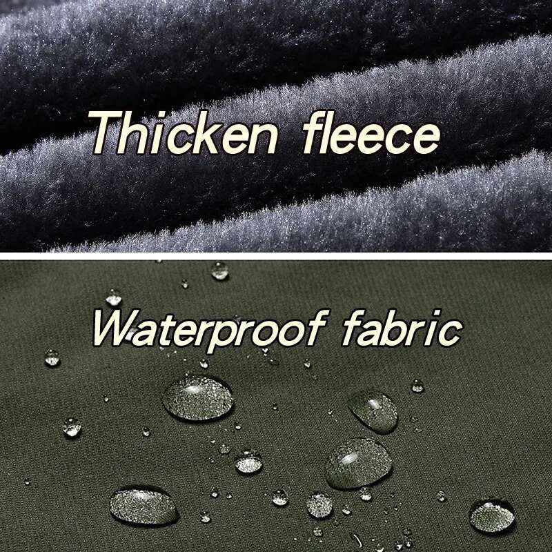 Winter Thicken Warm Men's Suit Waterproof Windproof Snow Fleece Jacket Pants Outdoor Snowboard Wear Set Ski Brands Overalls
