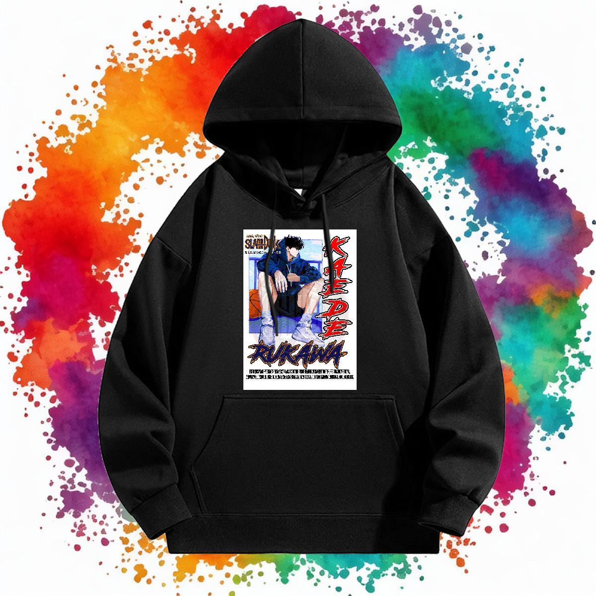 Fashion Casual Hoodie Men Breathable Long Sleeve Soft Men Hoodie Custom Printing Top Pullover Hoodie Y2K 350g Cotton