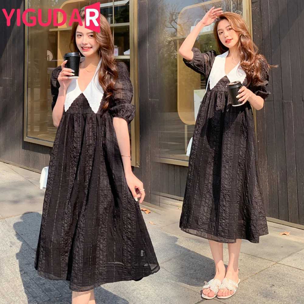 Fashionable new casual maternity clothing maternity clothing short sleeved tight fitting dress sexy solid dress W241026