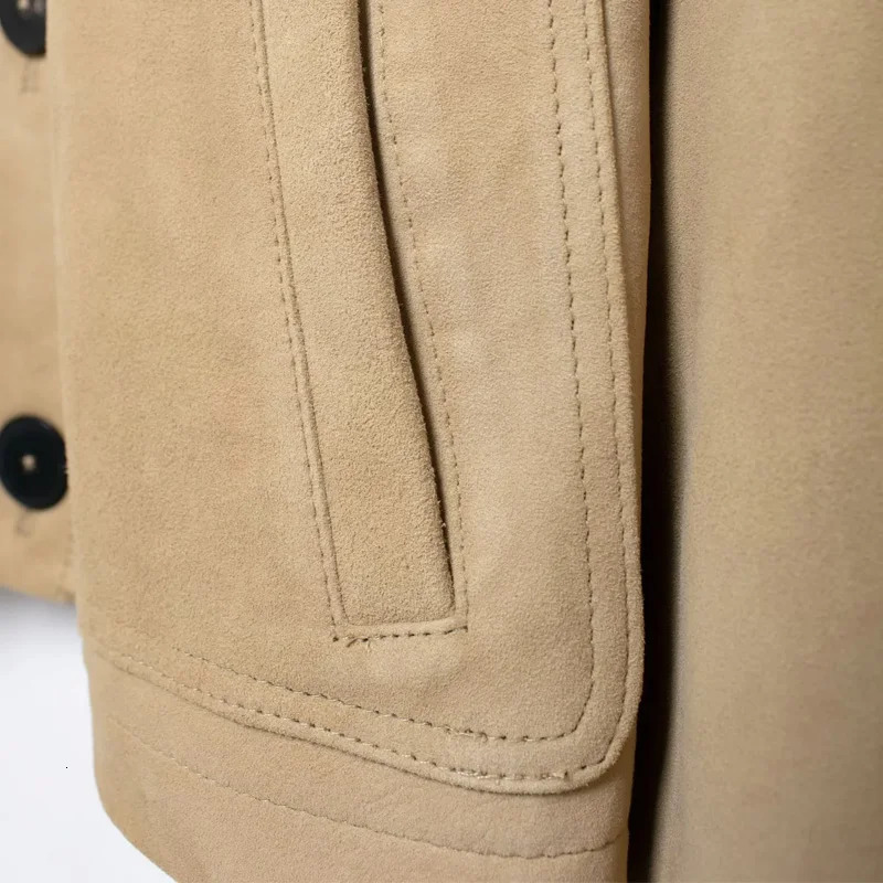 TRAF jacket trimmed suede jacket womens autumn button up jacket short solid jacket casual long sleeved jacket half season jacket printed jacket 241025