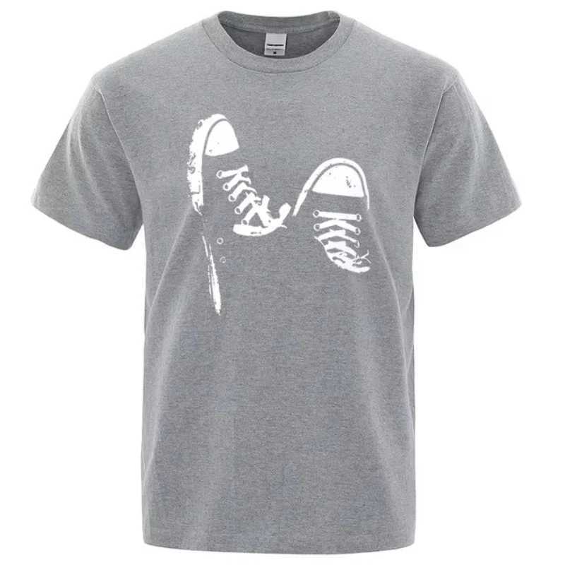 Hot selling casual short Slves ice skates mens shirt summer breathable O-neck oversized short Slves unisex W241026