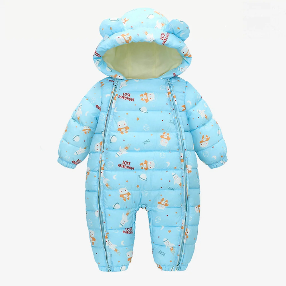 2024 Winter Jumpsuit For Kids Thick Bodysuit For born Clothing Baby Girls Clothes Baby Rompers Boys Hooded Snowsuit Parkas 241025