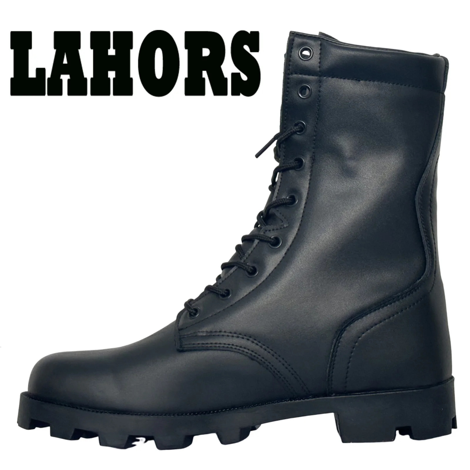 LAHORS original leather mens tactical boots sports hiking shoes outdoor Ankle desert combat boots work safety shoes Botas Hombre 241024