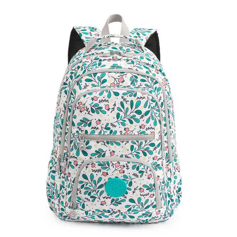 2023 New Multi Pockets College Students Backpacks Colorful Print Oxford Waterproof Travel Bags Large Capacity Laptop RucksacksXJ241026