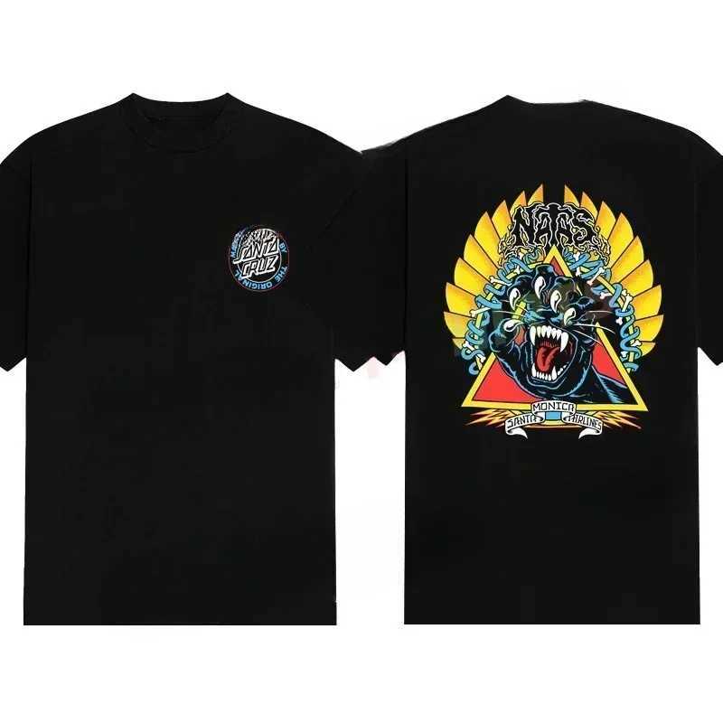 2024 mens casual T-shirt Santas Roskopp Evo 2 T-shirt oversized sports top shorts Slves Cruz 100% cotton T-shirt S-3XL T W241026