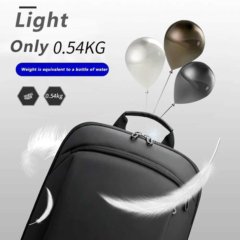 Ultra-thin Laptop Backpack 15.6 Inch Business Men Bag Women Backpacks Solid Color Unisex Backpacks Slim Back Pack mochila hombreXJ241026