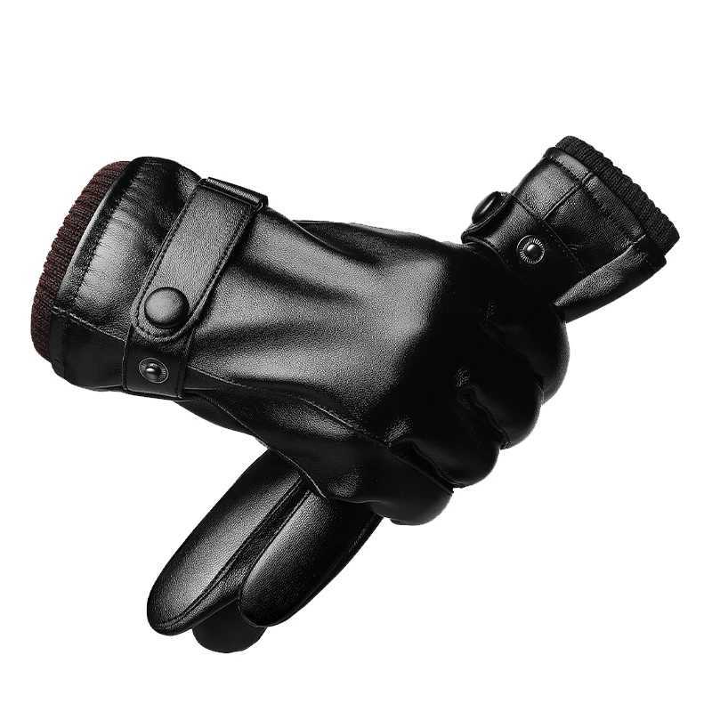 Gs is suitable for mens touchscreen bicycles waterproof windproof riding and warm leather W241026