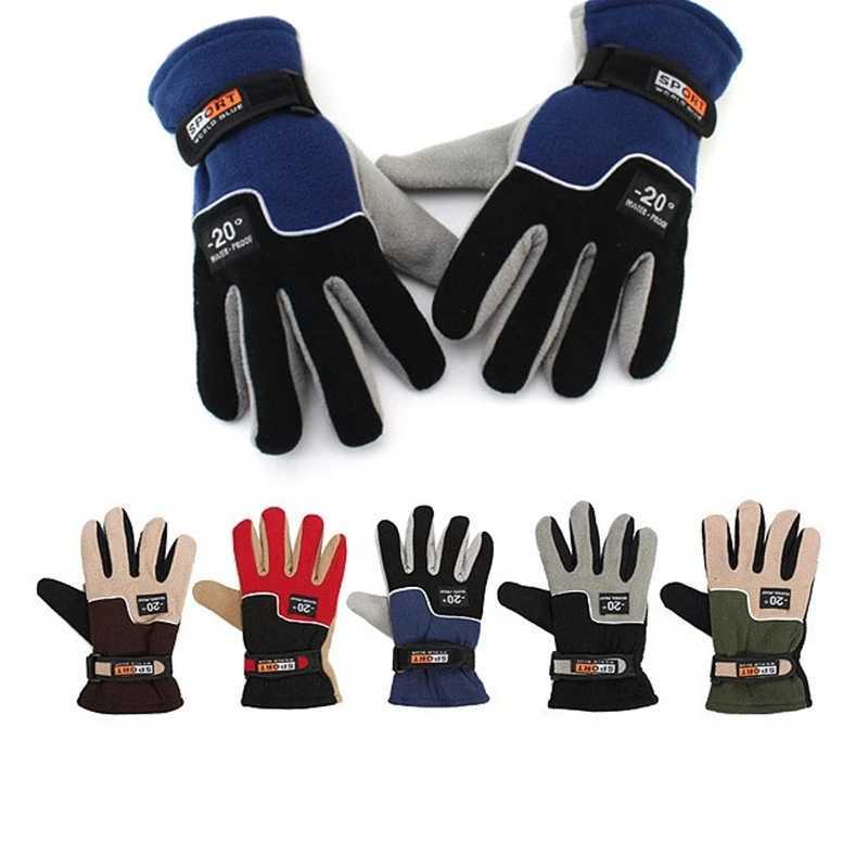 Mens winter wool hot G motorcycle hot warm G polar wool gloves mens snow sports windproof and anti-skid G W241026