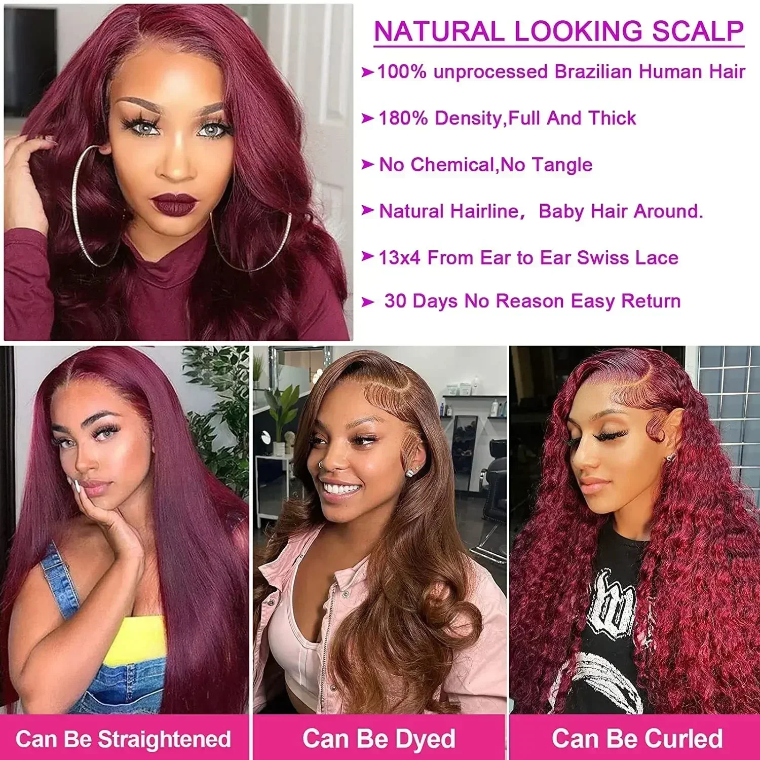 99j Bury 200 Density 13x4 13x6 Full Frontal Preplucked Colored Body Wave Front Wigs HD Transparent Lace Human Hair Wig
