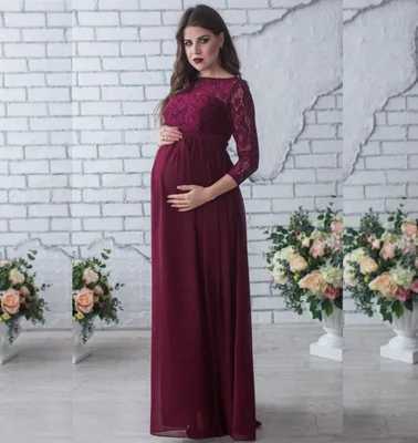 Crochet lace maternity photography prop dress maternity photo shoot cardigan woolen sweater maternity long dress W241026
