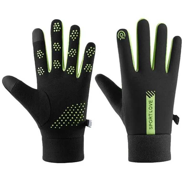 2024 Winter Gs Womens Bicycle Hot Wool Cold resistant Windproof Bicycle Outdoor Running Ski Gloves W241026