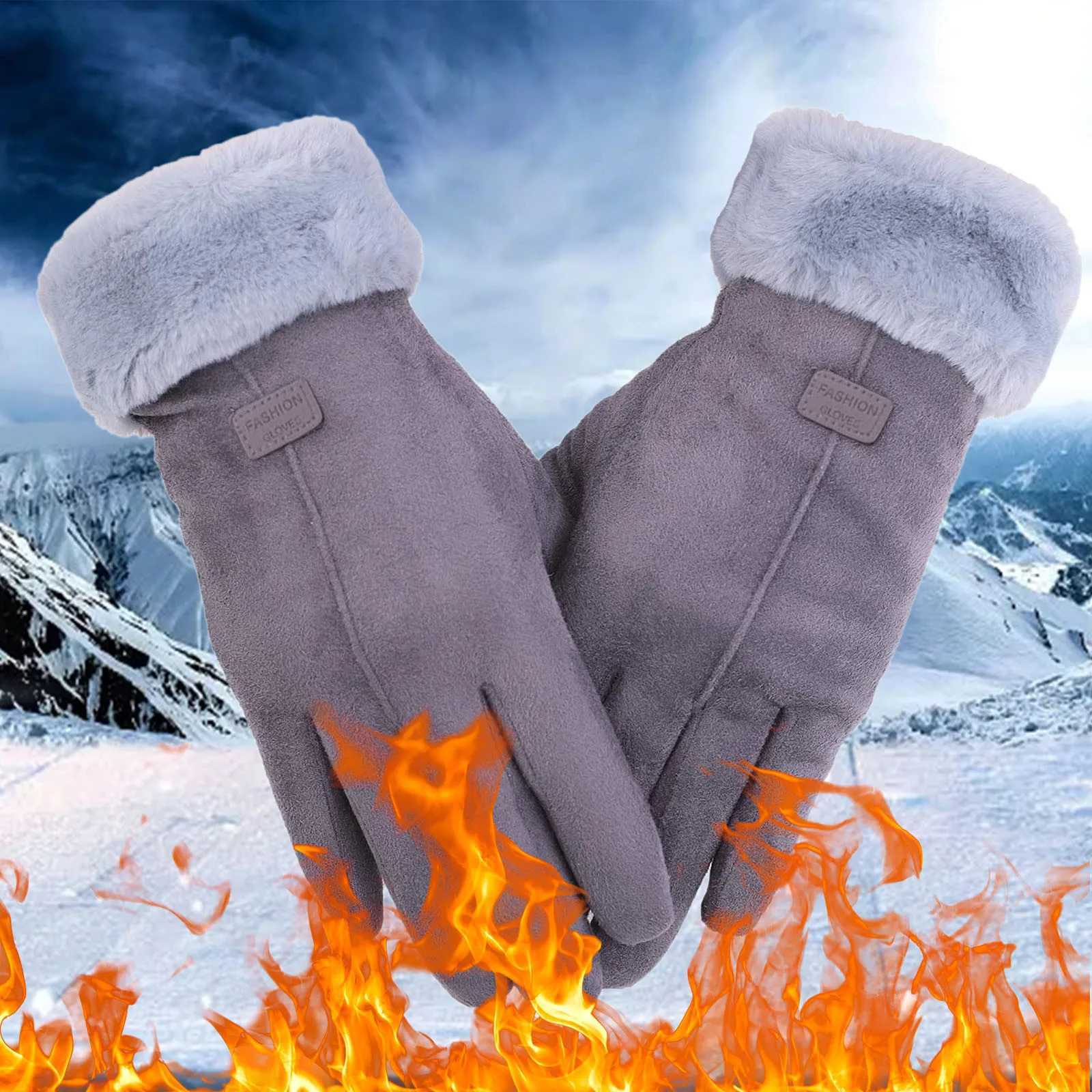 Gs Warm Cable Womens Elastic Touch Screen Knitted Winter Driving Cuffs Gs Gloves Mens Warm Womens Gs W241026