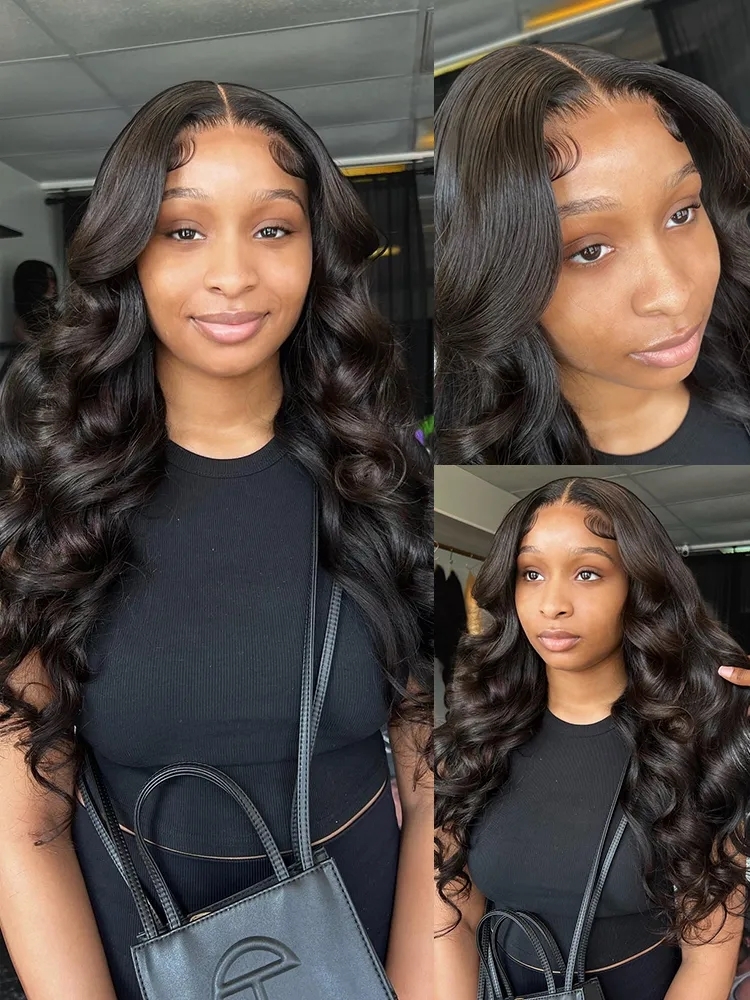36Inch Body Wave Transparent 13x6 Front Human Hair Wigs Indian Remy Raw 13x4 Frontal For Women Lace Closure Wig